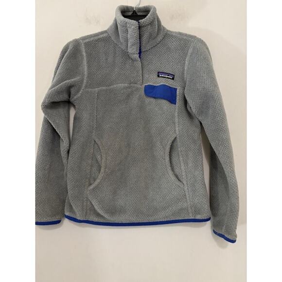 Patagonia Synchilla T-Snap Fleece Pullover Jacket Polartec Gray Womens XXS - Picture 1 of 7